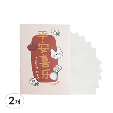 미니맥시 얼굴 유분기 정리 마 기름종이 화이트, 100개입, 2개