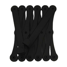 不銹鋼可伸縮門後掛勾 16 x 8.5 x 14cm 500g, 黑色, 1個