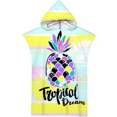 Selene 水果夏季連帽沙灘巾 75 x 110 cm, 1個, A14