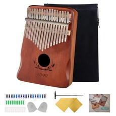 KENAZ 全實心桃花心木 17 音階 kalimba 全包 KK203