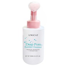 UNICAT 變臉貓 淨化毛孔洗顏卸妝泡泡慕斯 附柔膚潔面刷, 350ml, 1瓶