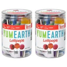YUMEARTH 水果口味棒棒糖, 96g, 2罐