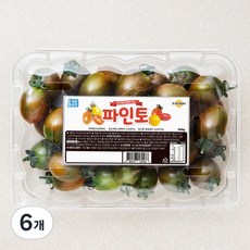 파인토 스테비아 흑방울토마토, 500g, 6팩