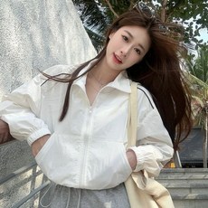 앤드스타일 여성용 시슬라인 하이넥 바람막이 점퍼 263237