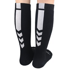 Crocodile 鱷魚 男士滑雪全毛圈保暖緩震長襪組 CD336, 黑色, 2套