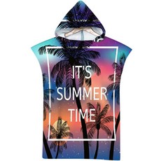 Selene 夏日連帽沙灘巾 75 x 110 cm, A03, 1個