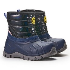 bimbobimba 童款笑臉裝飾中筒保暖雪靴