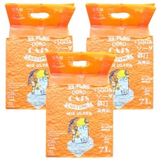 DORO CAT 豆乳貓 混合砂, 條狀豆腐砂+球狀礦物砂, 7L, 原味, 3包