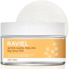 RAVIEL 金縷梅去角質爽膚棉片, 60片, 1罐