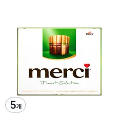 스톡 메르시 파이니스트 셀렉션 그린 초콜릿, 5개, 250g