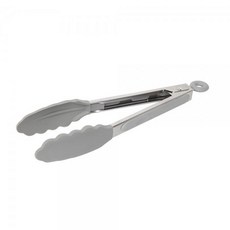 wiltshire 矽膠不鏽鋼食物鉗, 扇貝型夾頭不易滑落 兩側矽膠防滑好握 耐熱230°C, 單色, 1個