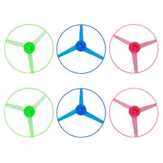 對戰發光飛行螺旋槳 3款 x 2入組, 綠色, 粉紅色, 藍色, 2個