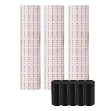 deLi 得力 Sky Trip 8位數標價機補充紙捲3捲 + 墨輪5入組, 1套, 1格, 1個