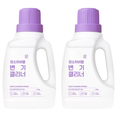 깔끔대장 청소하버블 변기클리너, 1.2kg, 2개