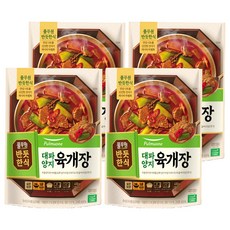 풀무원 반듯한식 대파 양지 육개장, 450g, 4개