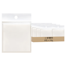 小麥購物 透明便利貼 G135 24g, 透明色, 8包, 1組