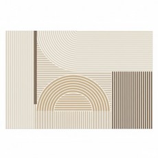 北歐風玄關 PVC 皮革地墊, 星雅 米白色, 1個