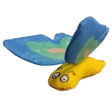 Yeowww! 貓草玩具 天然貓草 舒緩情緒 磨牙玩具, 蝴蝶藍, 1個