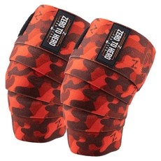 Zero to Hero Health 迷彩護膝簽名紅色迷彩套裝, 1雙, REDCAMO