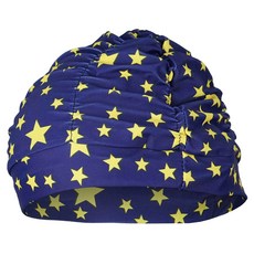 MOA SPORTS 皺褶泳帽, 1個, 星海軍