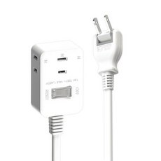 iPlus 保護傘 旋轉插頭延長線 中繼線 1切3座, 1條
