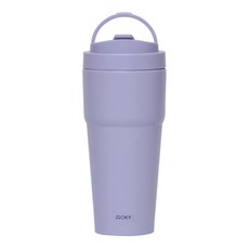 WOKY 沃廚 雙層陶瓷渾圓杯 芋紫色 750ml 台灣公司貨 保溫杯 保冷杯 隨行杯, 1個