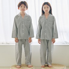 PINGCOCO 童款蜜桃絨條紋長袖長褲睡衣組