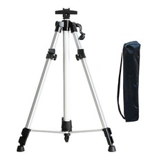 七拉鍊便攜式鋁製折疊畫架銀色