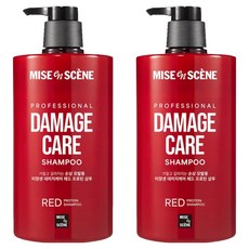 미쟝센 데미지케어 레드 프로틴 대용량 샴푸 손상 모발용, 1000ml, 2개