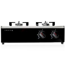 cooing 雙口瓦斯爐, GF-2302BS, LNG