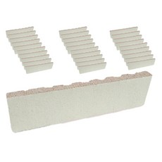 WITH積木 黃土仿古磚 黏貼式裝潢磚, 奶油白, 30個