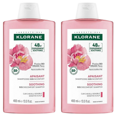 KLORANE 蔻蘿蘭 速效舒敏洗髮精, 2瓶, 400ml