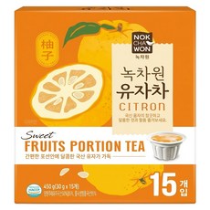 NOKCHAWON 綠茶園 蜂蜜風味柚子茶球, 15顆, 30g, 1盒