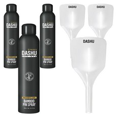 다슈 포 맨 프리미엄 밤부 핀 헤어스프레이+ 페이스 커버, 3세트, 300ml