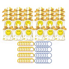 微笑零食禮盒組, 9種零食（6P）+16貼紙, 4套