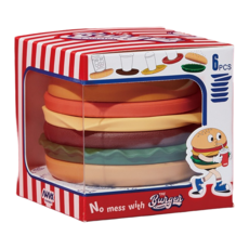 The Burger Coaster 杯墊套組 260g 6件, 漢堡, 1組