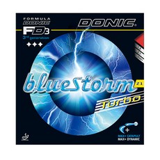 도닉 블루스톰Z1 터보 탁구러버, 흑색, 1개
