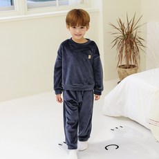 Bayb 아동용 드림벨 벨로아 극세사 수면 잠옷 상하의 세트