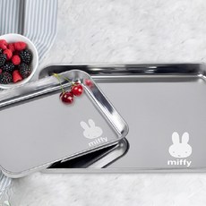 CS東洋商社 Miffy 不鏽鋼方形託盤 2件組, 單一顏色