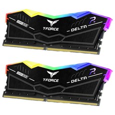 TEAMGROUP 十銓 T-FORCE Delta 炫光RGB系列 16G 黑色 2個, DDR5-7200/CL34, 1