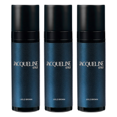 재클린스타일 루트 헤어 컬러 염모제 200ml, 골드 브라운, 3개