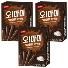 O my food 歐邁福 捲心酥 卡布奇諾口味, 3個, 120g