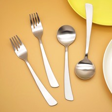 孩童湯匙叉子組, 單色, 2組