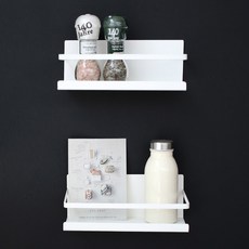BelleYi 冰箱收納架, 白色, 2個