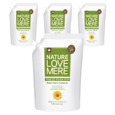 네이쳐러브메레 국화 아기 섬유유연제 리필, 1.3L, 1개입, 4개