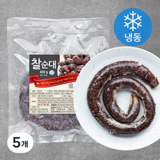 자연에찬 찰순대 (냉동), 5개, 400g