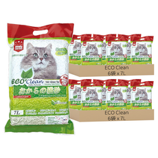 ECO Clean 豆腐貓砂, 綠茶, 7L, 12袋