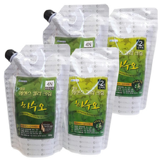 피엘코스메틱 명품 에센스 칼라 크림 염색제 1제 500ml + 2제 500ml, 4N진한갈색, 2개