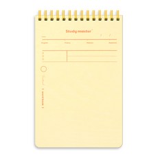 뮤니드 스프링 파스텔 상철 단어 암기 노트, 옐로우, 1개