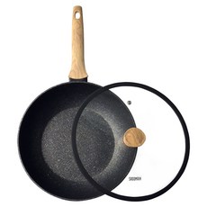 SADOMAIN 仙德曼 火山岩不沾平底鍋 附蓋, 1個, 30cm